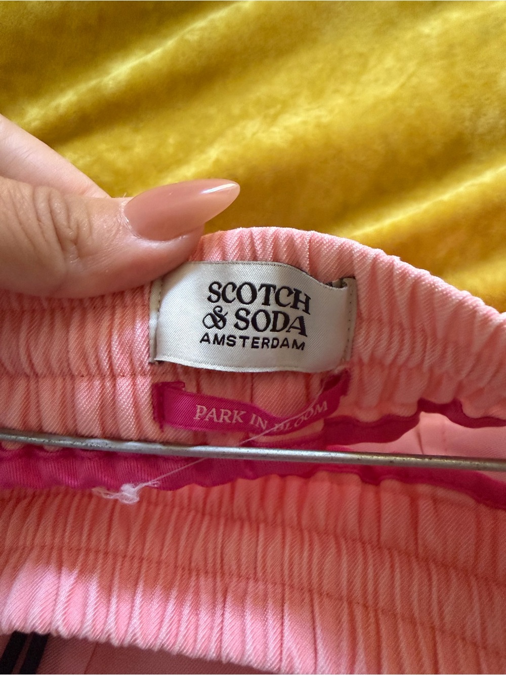 Scotch & Soda Blush Peach Placed Print Camp Shirt & Shorts Set - XS - Picture 6 of 9